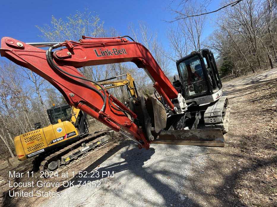 2021 Link-Belt 80X3 Cab/Heat/Air, Rubber Tracks, Manual QC