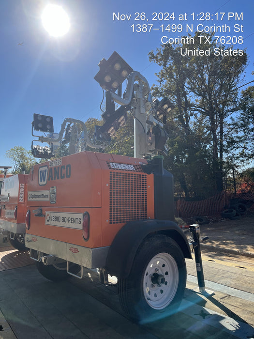 2024 Wanco WLTT-4MM4K Diesel, Deep Sea Controller, Shore Power Plug, Auto Start, (4) 350W LED Floodlights, 4kW Generator, 60 Gal Fuel Tank, 2" Ball, T3