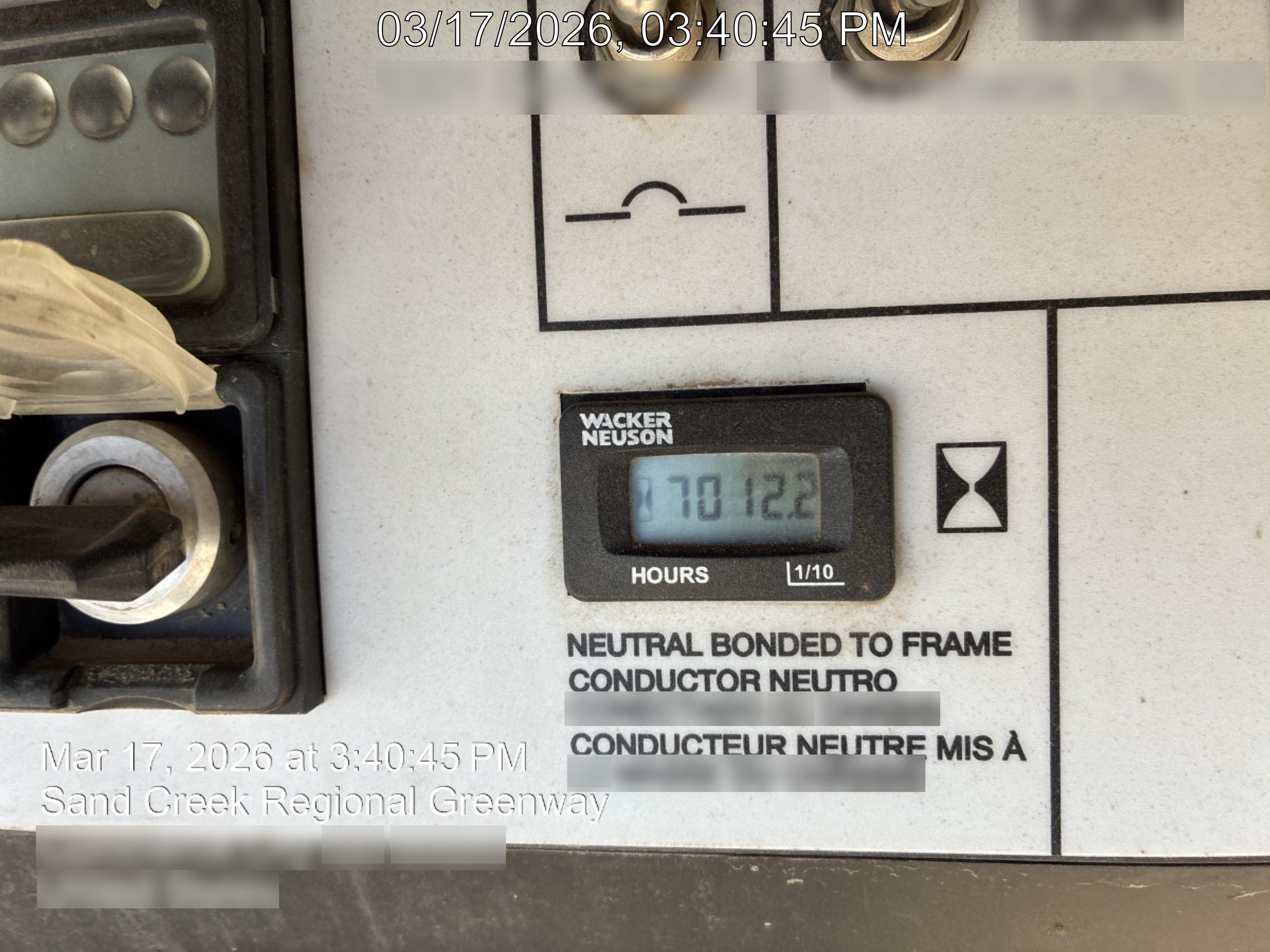 2019 Wacker Neuson LTV6L-MH Standard Options, ES Track Hardware, Fuel Level Sensor
