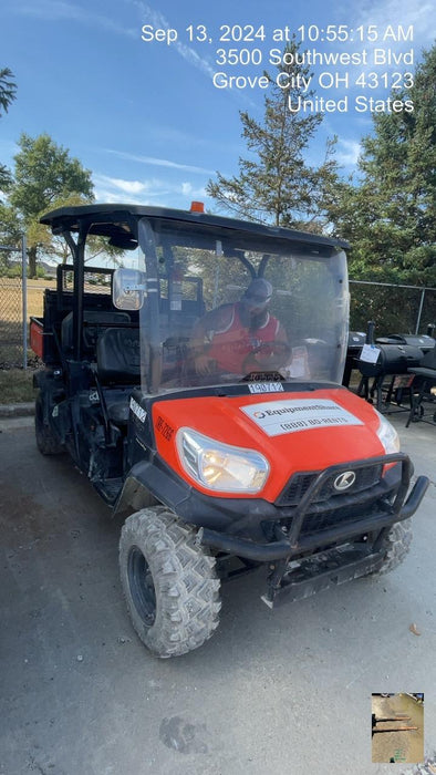 2022 Kubota RTV-X1140W-H Plastic Canopy, Windshield Acrylic Clear, LED Strobe Light, Wire Harness Kit, Back up Alarm