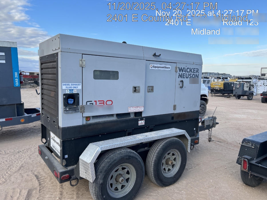 2019 WACKER NEUSON G130