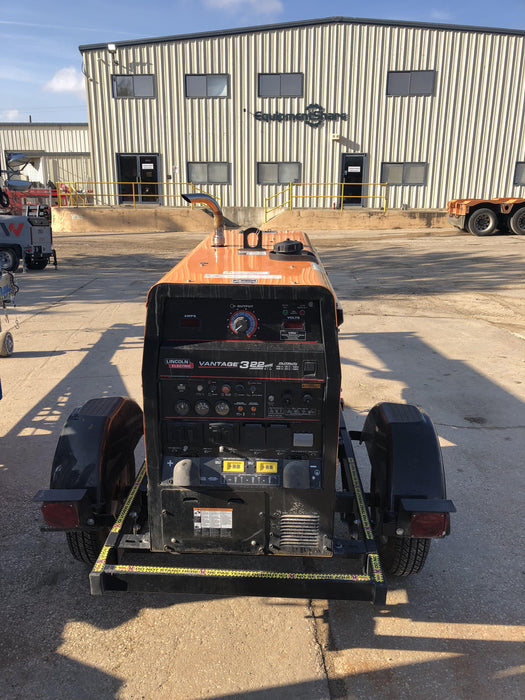 2021 Lincoln Electric Vantage 322 Vantage 322 Ready Pak 3 w/ Decals, ORANGE (includes trailer, cable rack, fender light kit) NO Telematics