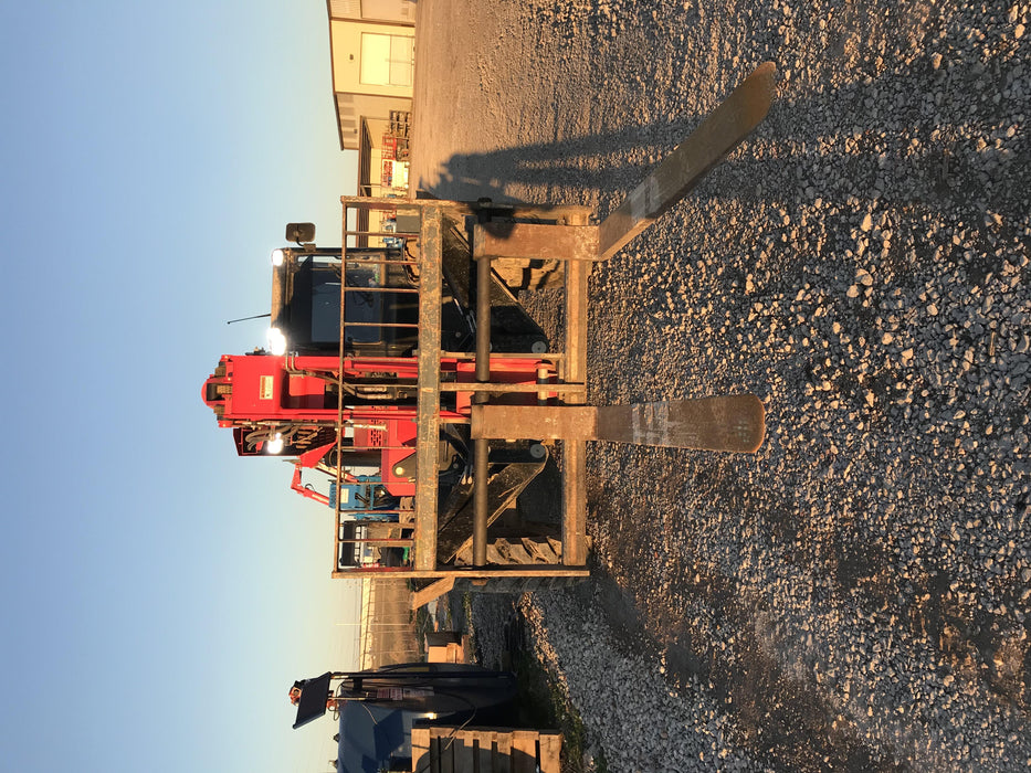 2019 Manitou MTA10055 Cab/Heat/Air, 120 HP, Solid Tires, Work Lights, Lift Hook, Auxiliary Hydraulics w/66" Carriage and 60" Forks