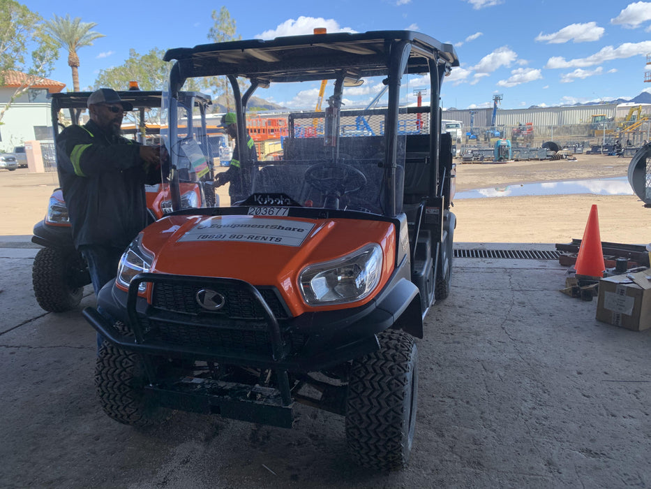 2022 Kubota RTV-X1140W-H Plastic Canopy, Windshield Acrylic Clear, LED Strobe Light, Wire Harness Kit, Back up Alarm