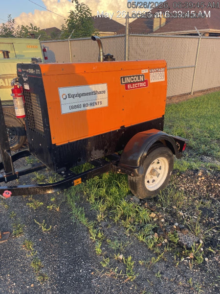 2021 Lincoln Electric Vantage 322 Vantage 322 Ready Pak 3 w/ Decals, ORANGE (includes trailer, cable rack, fender light kit) NO Telematics