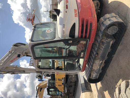 2019 Takeuchi TB290 Takeuchi TB290 Cab/Heat/AC w/Rubber Tracks, Auxiliary Hydraulics, Dozer Blade, Manual QC, 18/24/36" Buckets, Hydraulic Thumb Installed