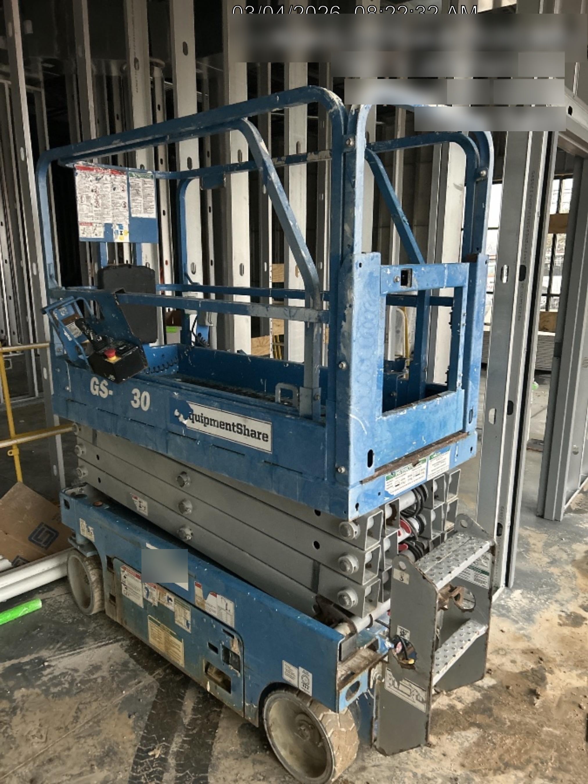 2020 Genie GS-1930 Solid Non Marking Tires, Beacon, Folding rails with half height swing gate