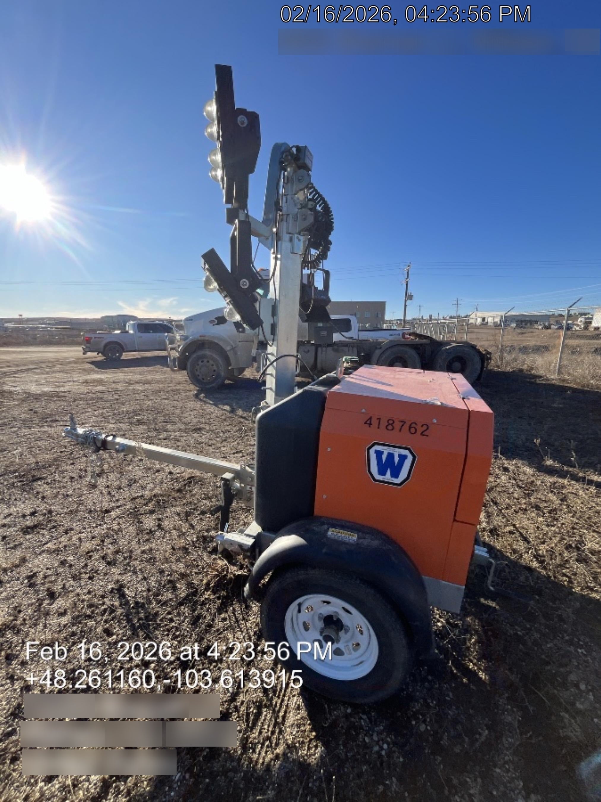 2024 Wanco WLTT-4MM4K Diesel, Deep Sea Controller, Shore Power Plug, Auto Start, (4) 350W LED Floodlights, 4kW Generator, 60 Gal Fuel Tank, 2" Ball, T3