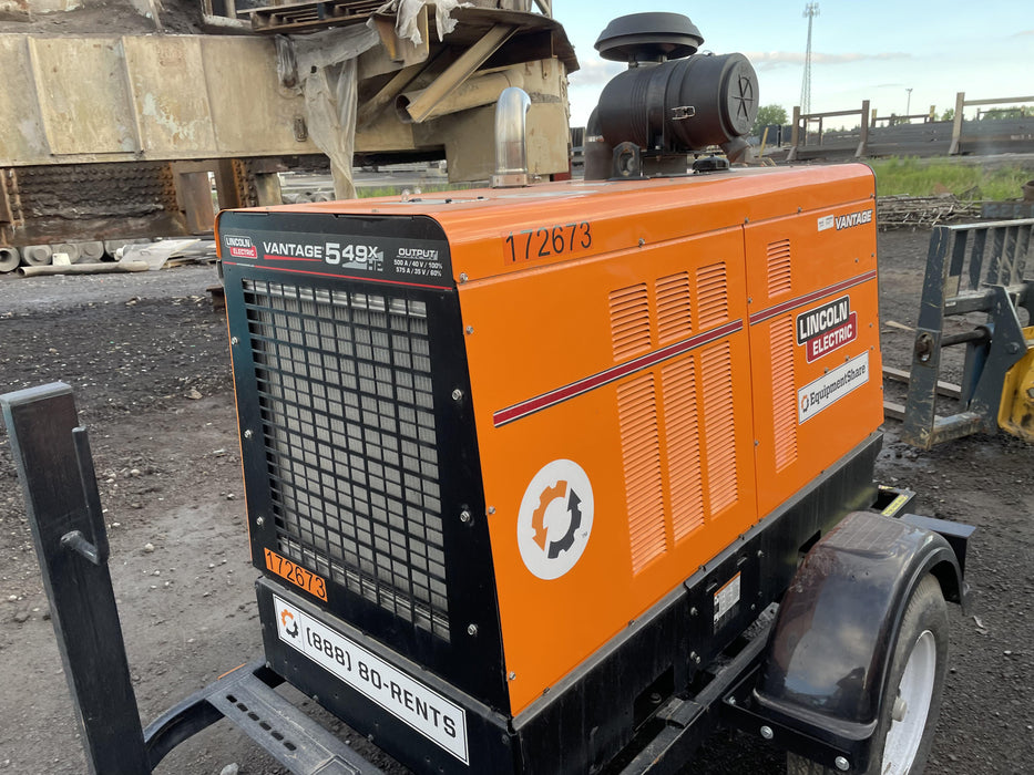 2021 Lincoln Electric Vantage 549X Ready Pak 3, ORANGE (includes trailer, cable rack, fender light kit)