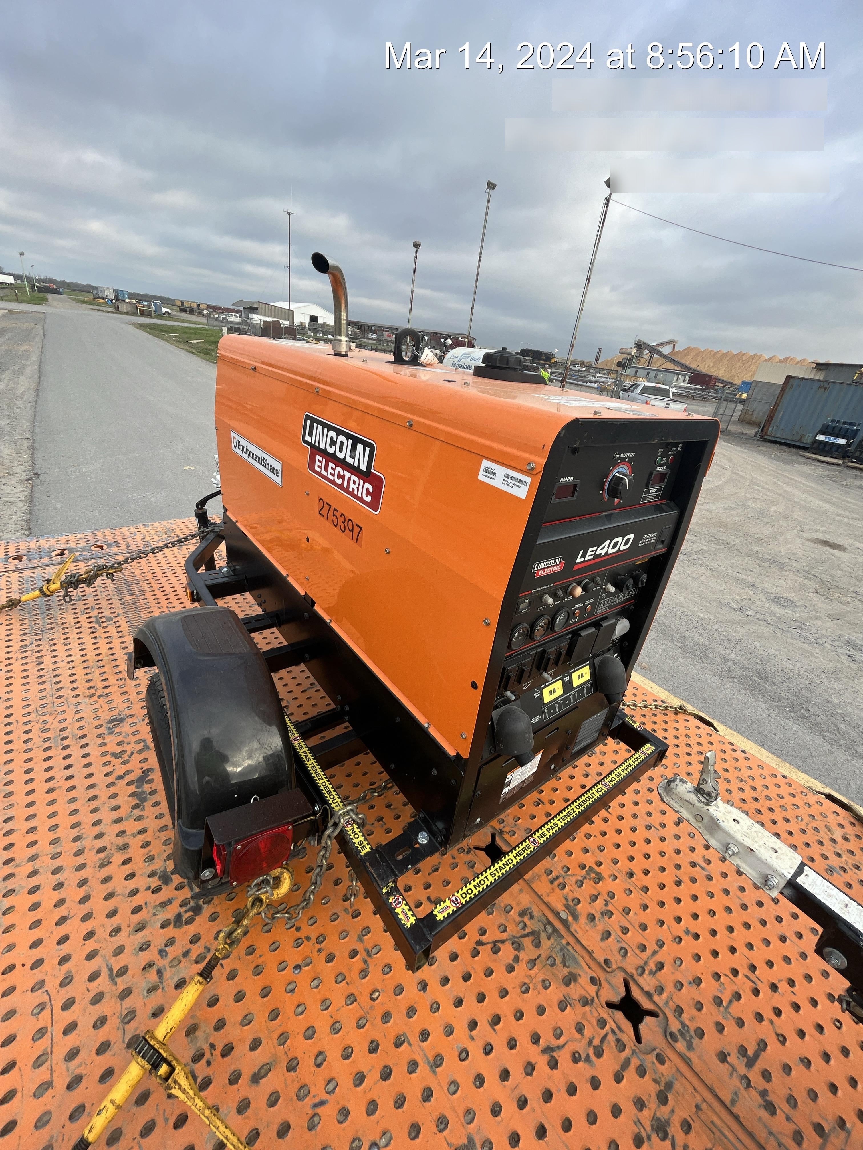 2022 Lincoln Electric LE400 Kubota V1505, Trlr, Cable Rack, Light Kit, ES Decals, T3