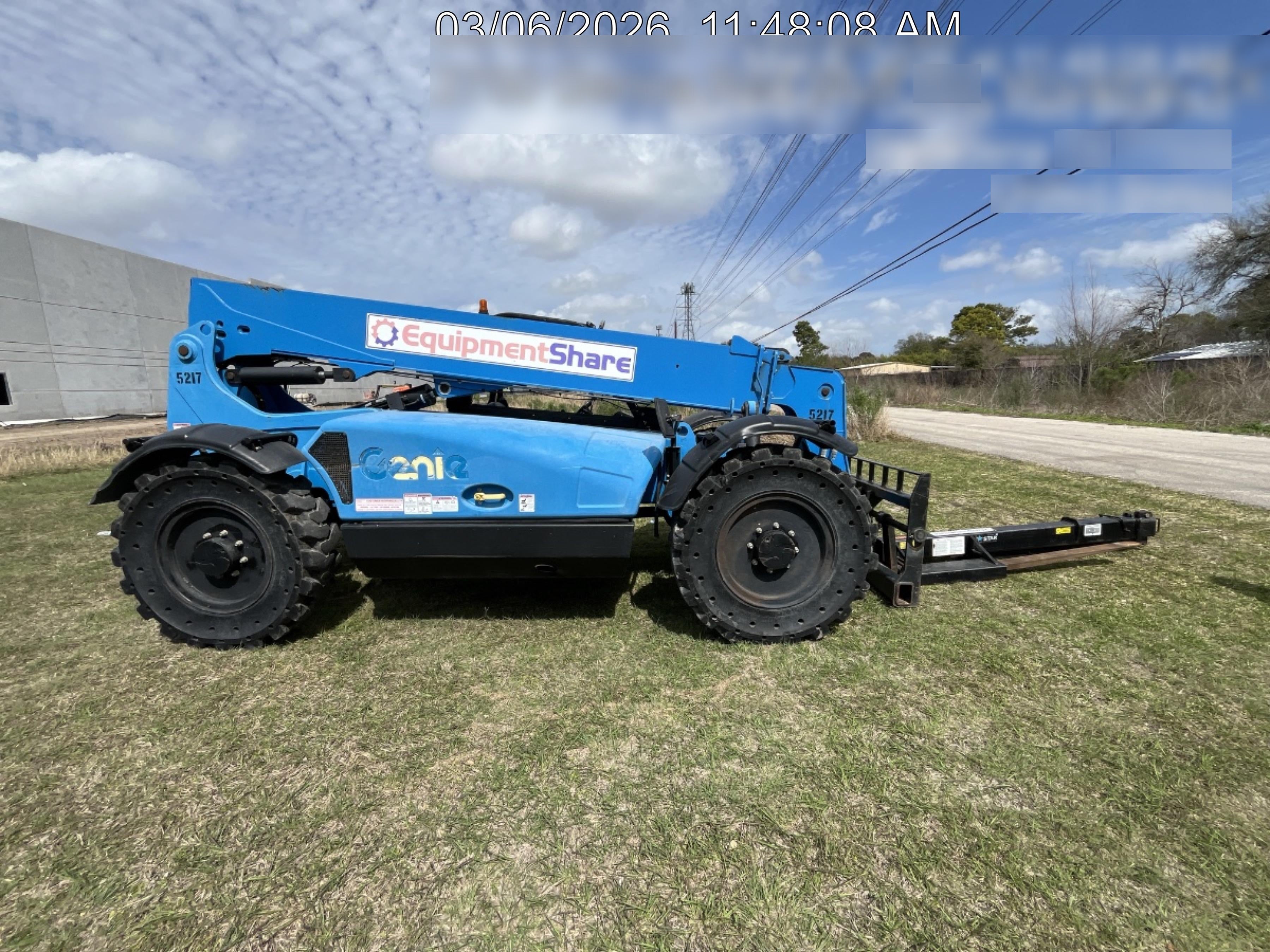 2017 Genie GTH-636 Genie GTH636, Solid RT Tires, T4F, worklights (LED, rear), Open ROPS