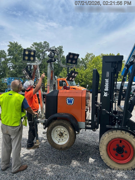 2025 Wanco WLTT-4MM4K Diesel, Mitsubishi L2E, 9.0HP @1800 rpm, Deep Sea Controller, Shore Power Plug, Auto Start, (4) 350W LED Floodlights, 4kW Generator, 60 Gal Fuel Tank, 2" Ball, T3