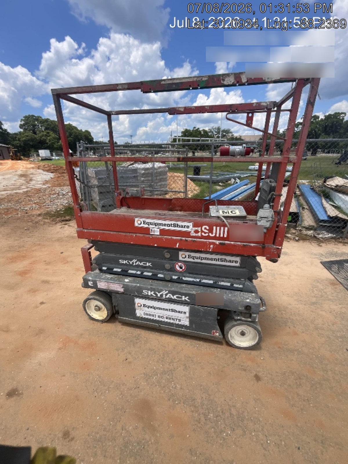 2019 Skyjack SJIII-3219 Standard Options