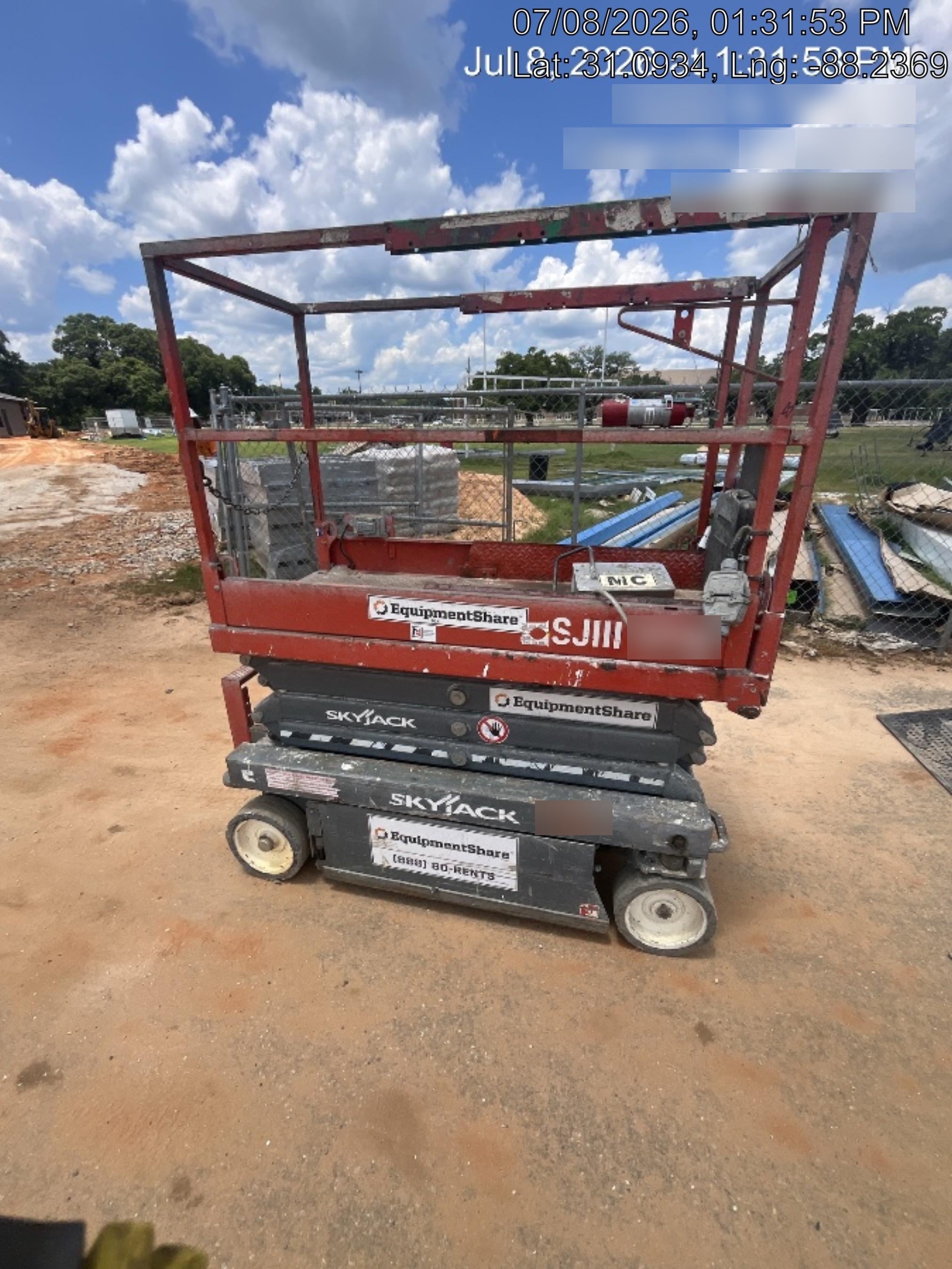 2019 Skyjack SJIII-3219 Standard Options