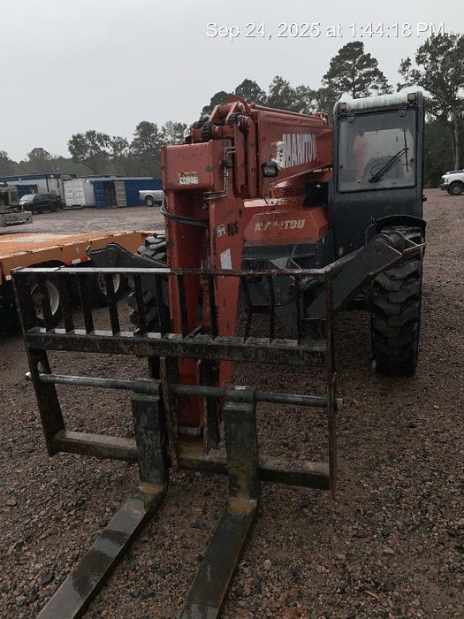 2018 Manitou MTA10055 Manitou MTA 10055 w/Cab/Heat/AC, Work Lights/Strobe, Aux Hyd, Solid Tires, Lift Hook, 66" Carriage, 60" Forks