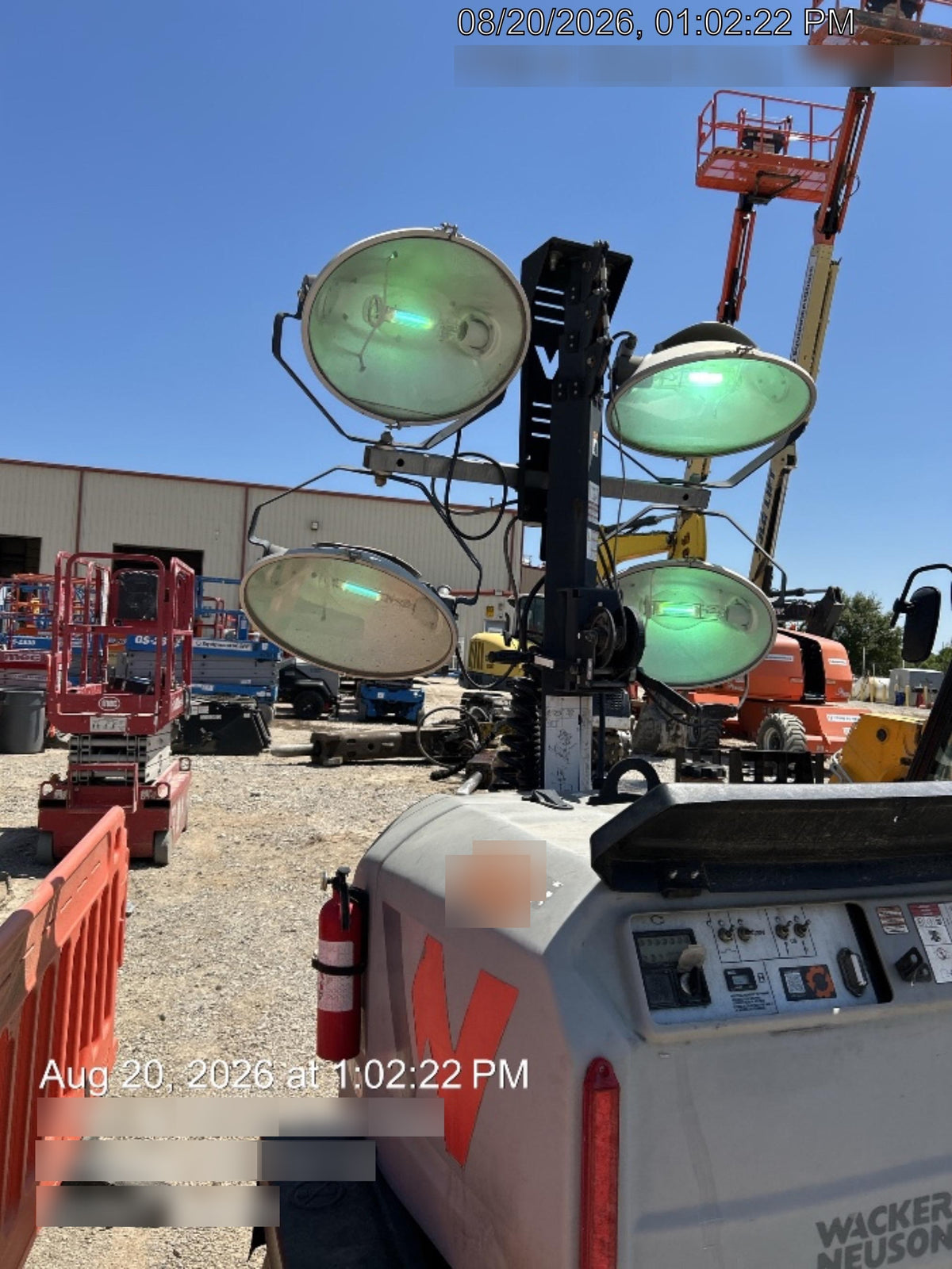 2019 Wacker Neuson LTV6L-MH Wacker Neuson LTV6L Mobile Light Tower w/Fuel Level Sensor Installed