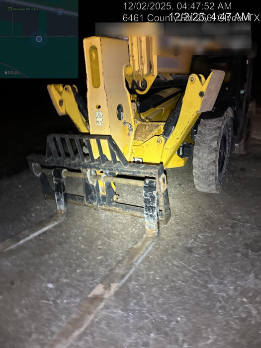 2019 JCB 510-56 Open ROPS, 74 HP, Solid Tires, Worklights, Beacon, Aux Hydraulics, Lifting Eye 66" Carriage/60" Forks