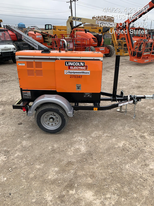 2022 Lincoln Electric LE400 Kubota V1505, Trlr, Cable Rack, Light Kit, ES Decals, T3