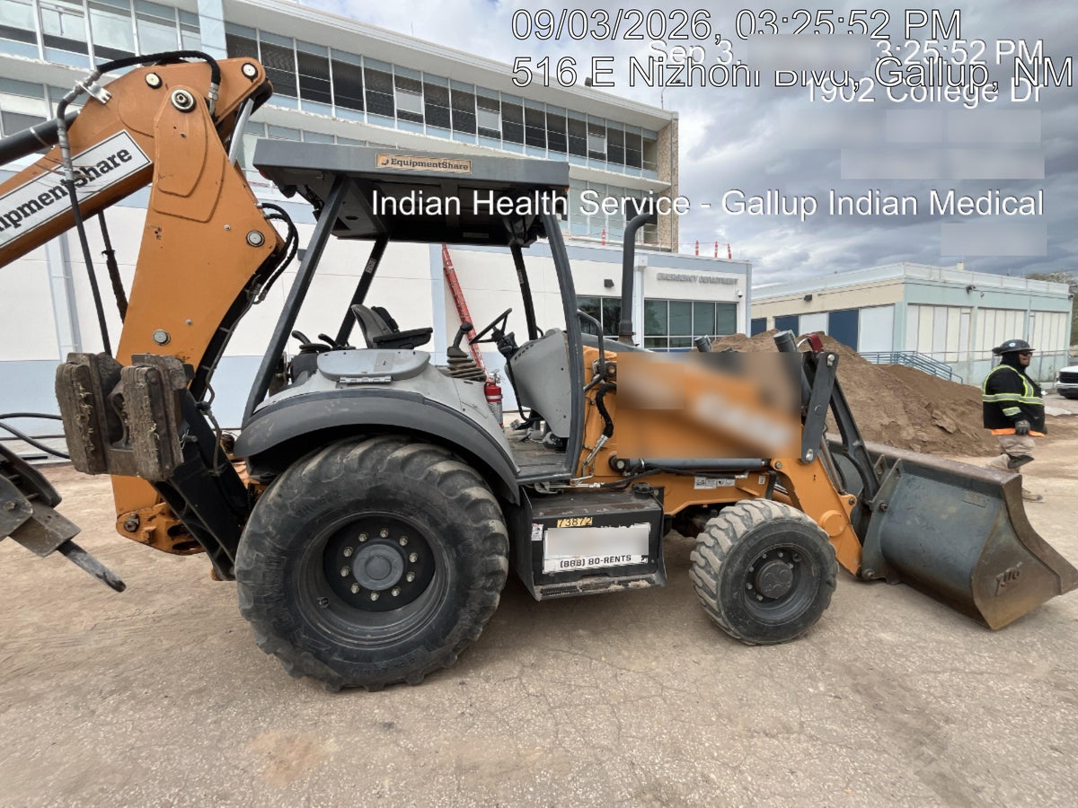 2020 Case 580N EP Canopy, 4WD, Standard Stick, Pilot Controls, 1 Way Hydraulics, Ride Control, TAG Manual QC