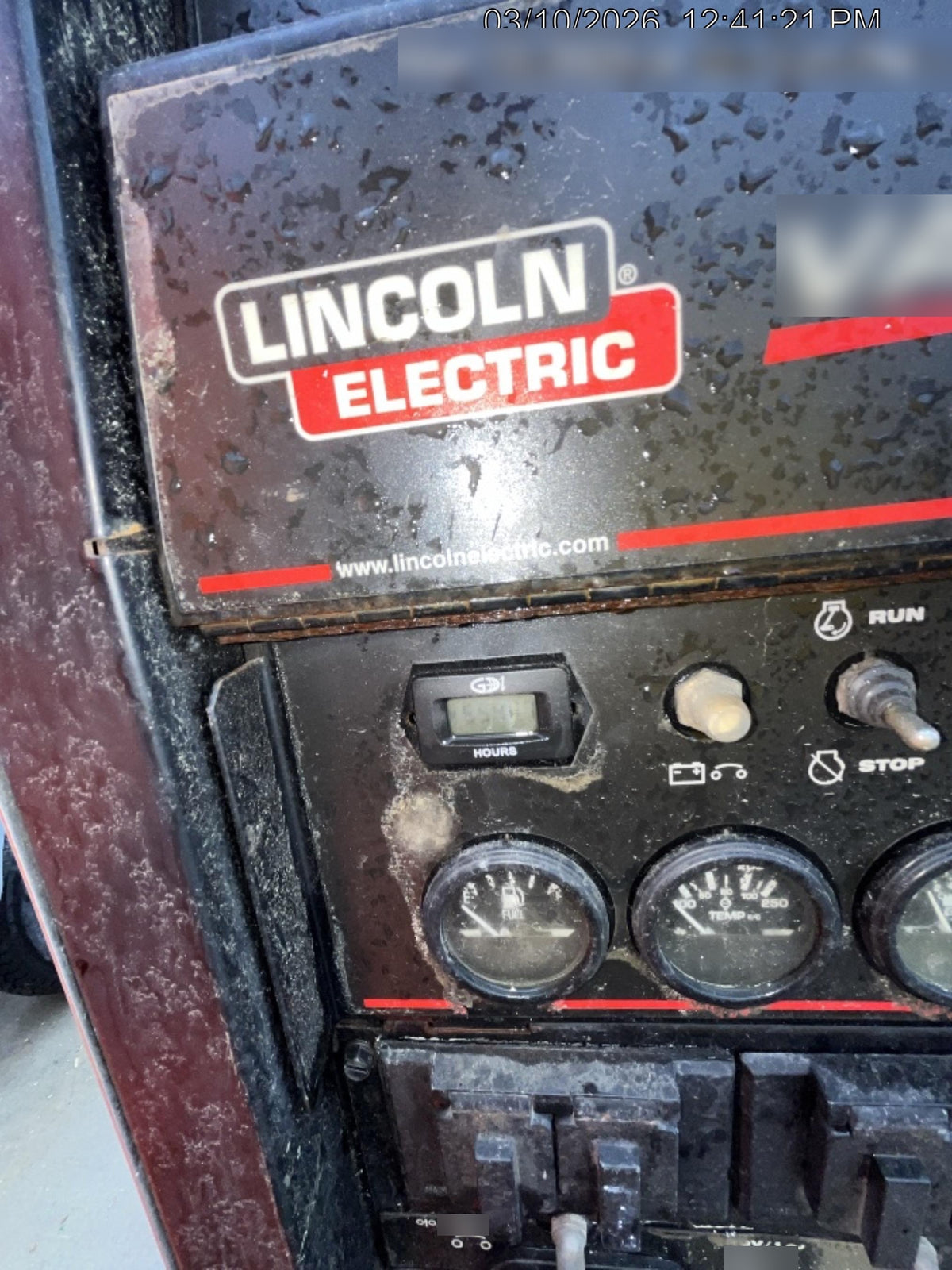 2019 Lincoln Electric Vantage 322 Ready-Pak 3, Two Wheel Trailer, Fender and Light Kit, Cable Rack