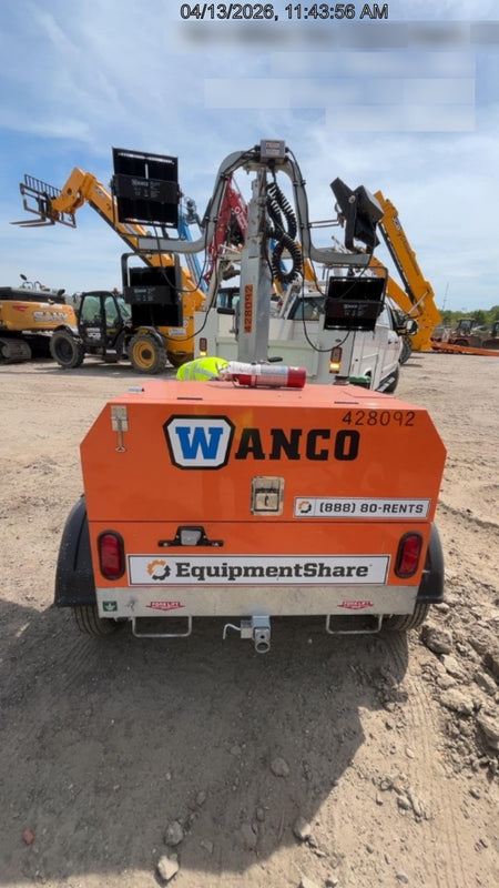 2024 Wanco WLTT-4MM4K Diesel, Deep Sea Controller, Shore Power Plug, Auto Start, (4) 350W LED Floodlights, 4kW Generator, 60 Gal Fuel Tank, 2" Ball, T3