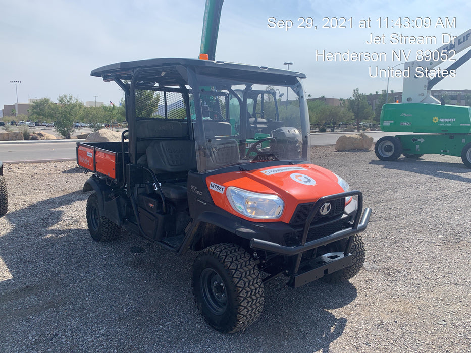 2022 Kubota RTV-X1140W-H Plastic Canopy, Windshield Acrylic Clear, LED Strobe Light, Wire Harness Kit, Back up Alarm