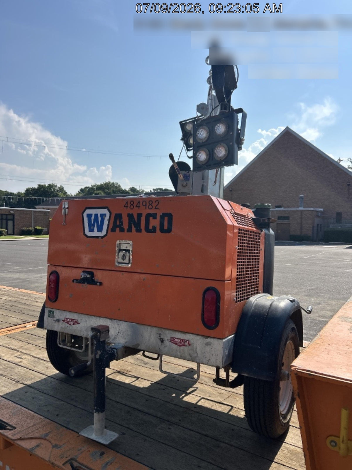 2025 Wanco WLTT-4MM4K Diesel, Mitsubishi L2E, 9.0HP @1800 rpm, Deep Sea Controller, Shore Power Plug, Auto Start, (4) 350W LED Floodlights, 4kW Generator, 60 Gal Fuel Tank, 2" Ball, T3