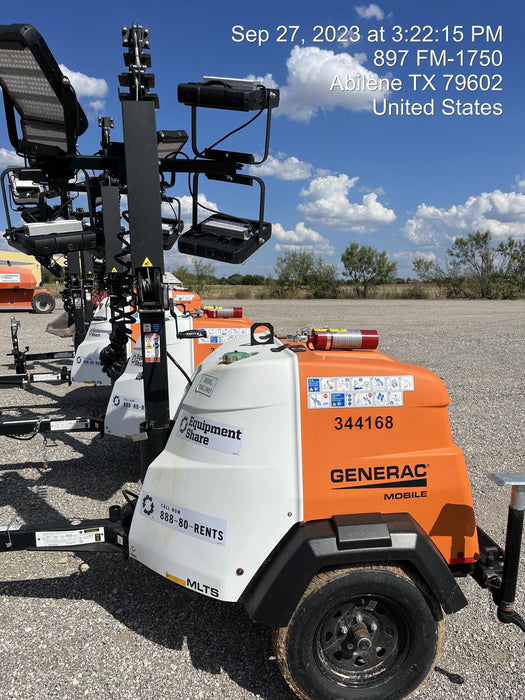 2023 Generac MLT2 Diesel, Flex Switch 120V Input, Powerzone Controller, (4) 320W LED Lights, 4kW Generator, 39.9 Gal Fuel Tank, 2" Ball, T3