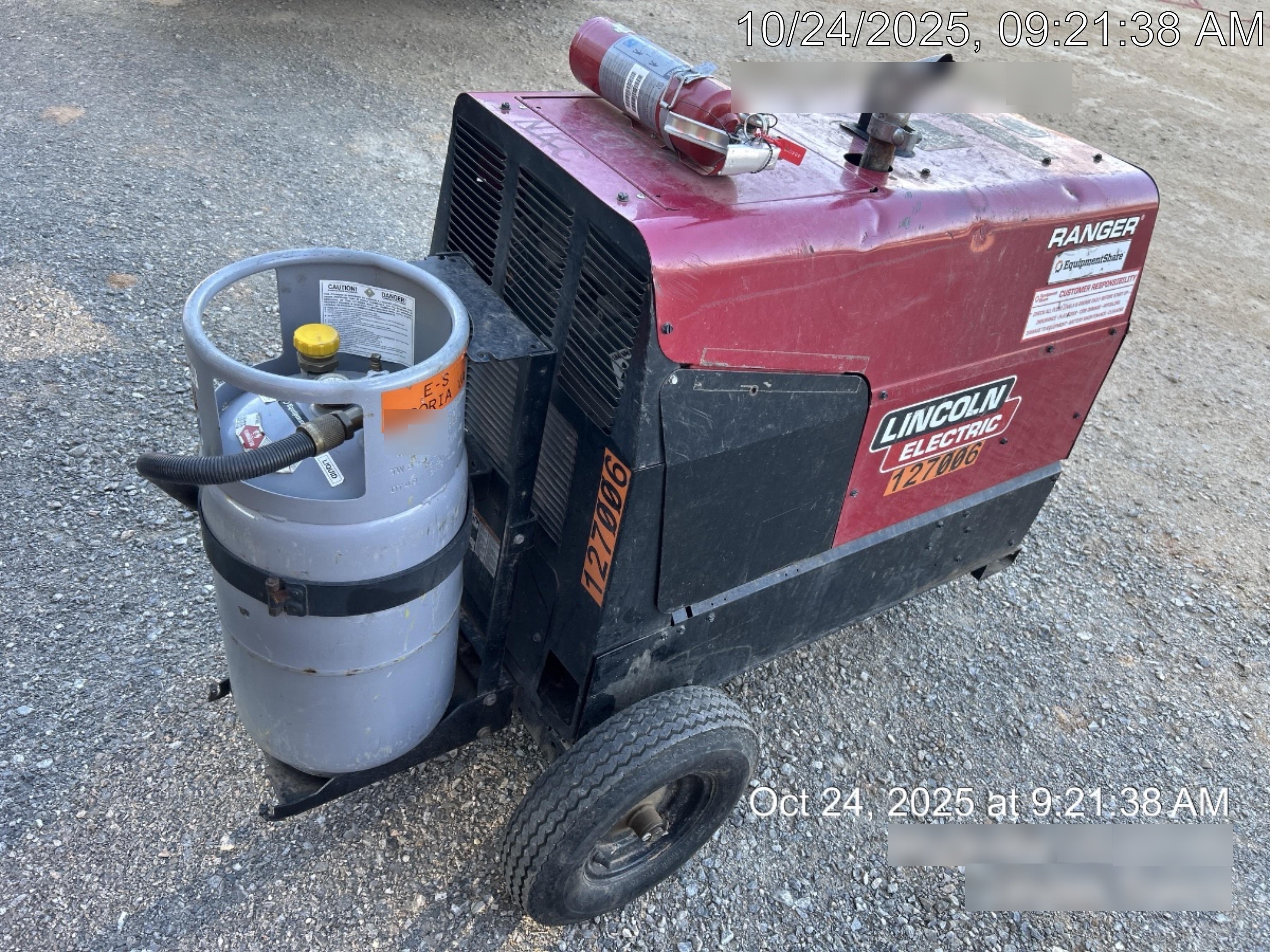 2021 Lincoln Electric Ranger 305 LPG K3430-1, Ranger 305 LPG, Undercarriage, Tank Holder & Strap, 10kw AC Gen, 25hp Kohler LPG Eng