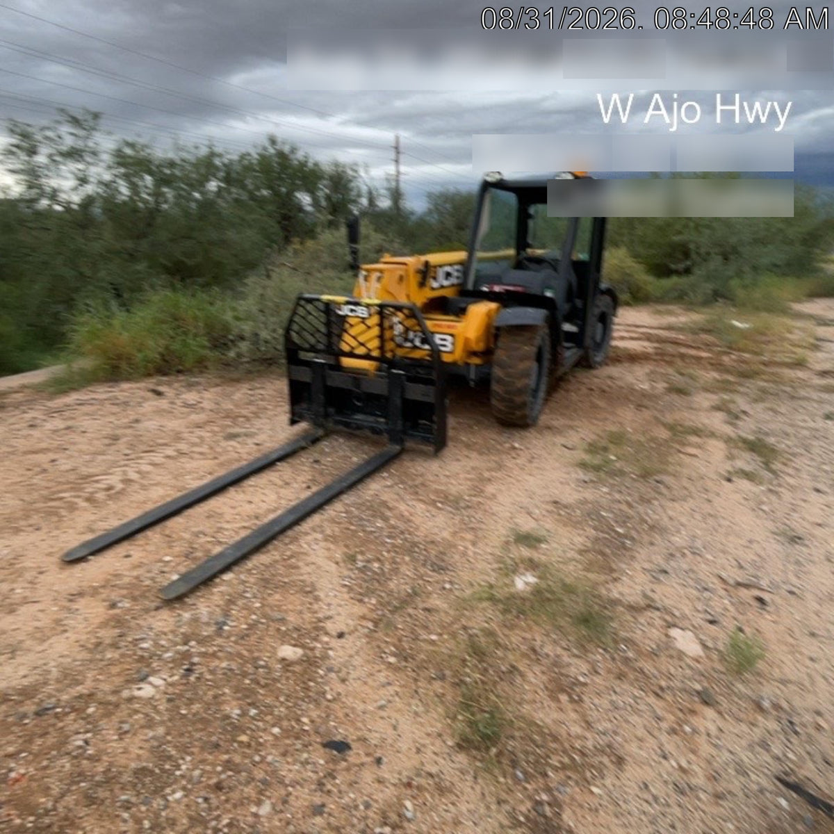 2022 JCB 505-20TC 74Hp Dsl, Canopy, Sld Tires, LED WL, Bcn