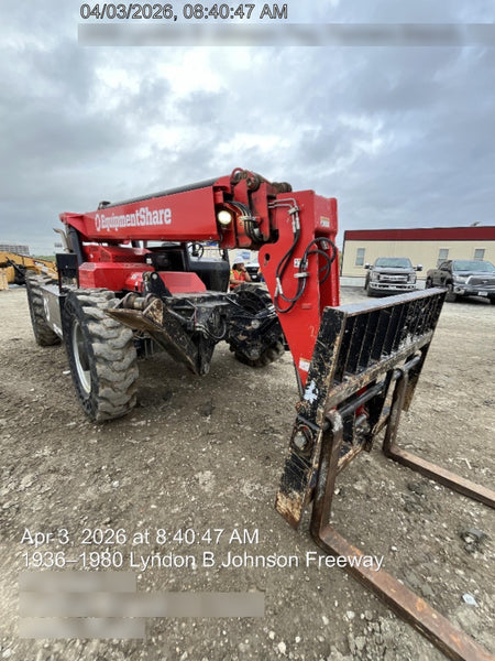 2019 Manitou MTA10055 Canopy, 120 HP, Solid Tires, Work Lights, Lift Hook, Auxiliary Hydraulics 66" Carriage and 60" Forks