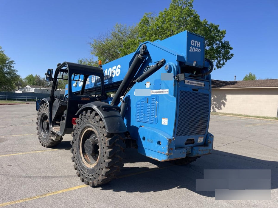 2018 Genie GTH-1056 Genie GTH-1056 w/ROPS, Work Lights, Solid Tires, RH Cab Mesh, Beacon, 60" Carriage and Forks