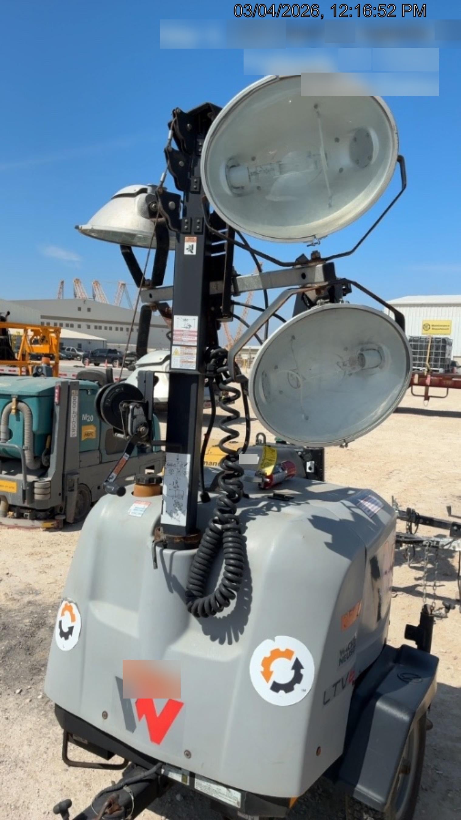 2019 Wacker Neuson LTV6L-MH Wacker Neuson LTV6L Mobile Light Tower w/Fuel Level Sensor Installed