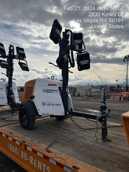 2023 Generac MLT2 Diesel, Flex Switch 120V Input, Powerzone Controller, 
(4) 320W LED Lights, 4kW Generator, 39.9 Gal Fuel Tank, 2" Ball, T3