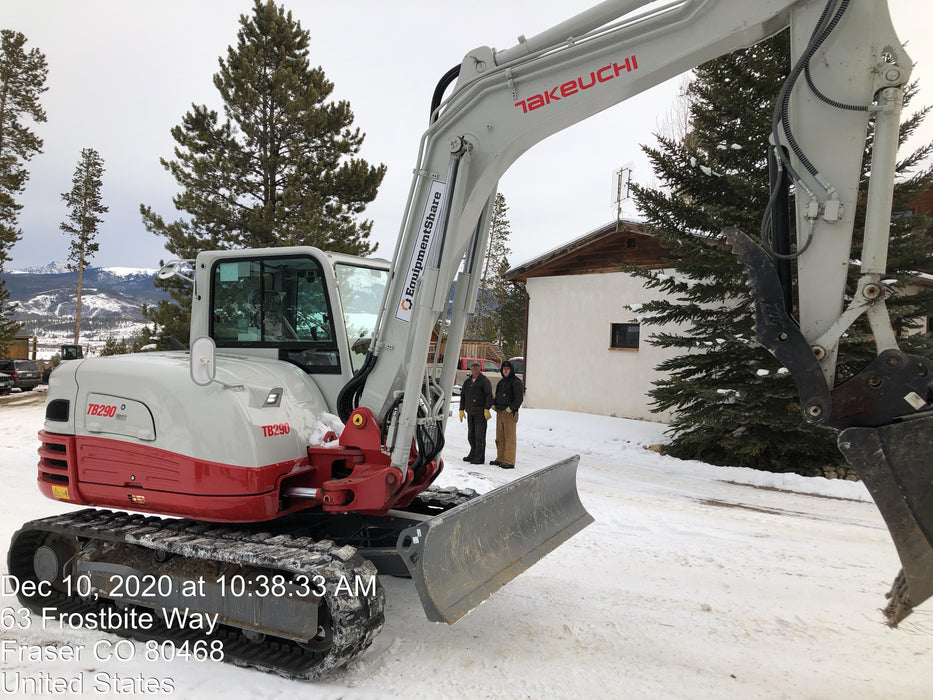 2020 Takeuchi TB290C Cab/Heat/Air, Rubber Tracks, Manual TAG QC