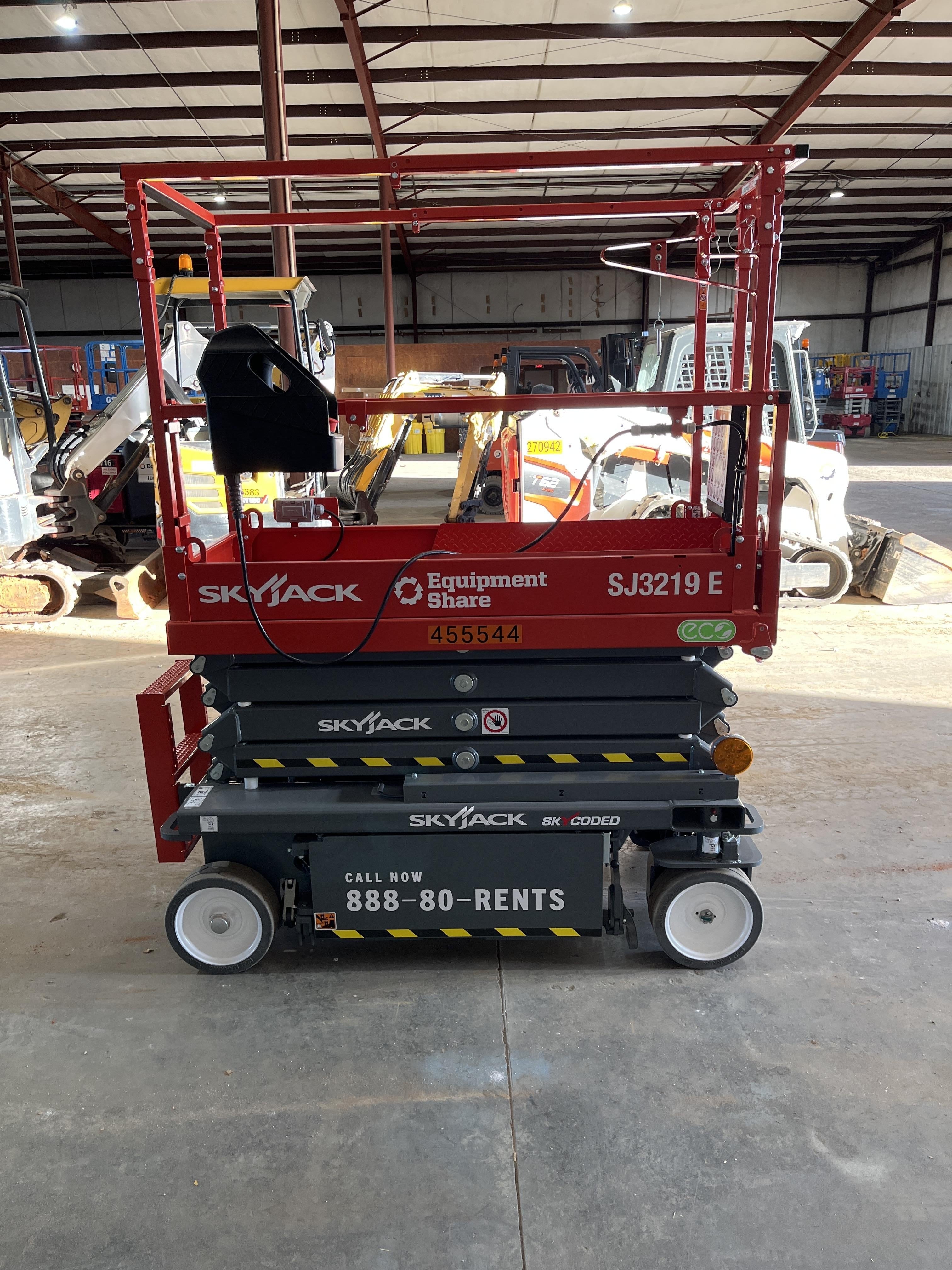 2024 Skyjack SJ3219 Electric Drive, Sld NM Tires, DBcns, RFRails, Power to Platform, T3 + Access Control