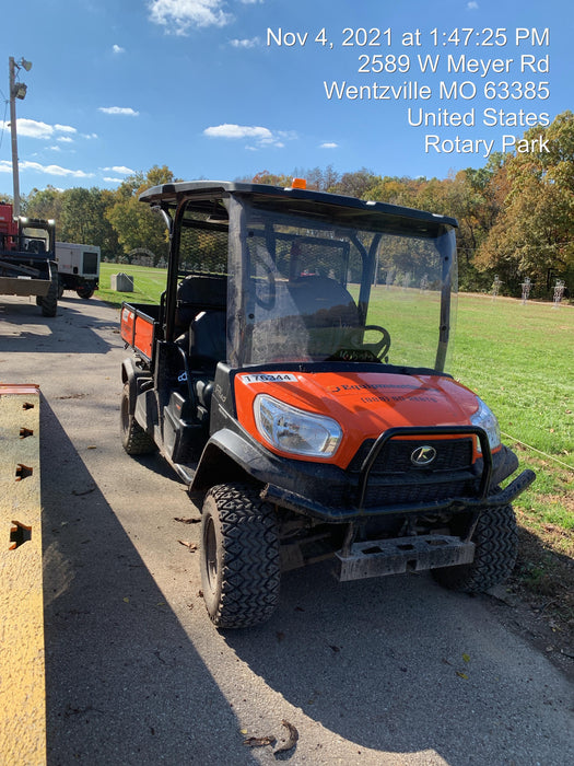 2022 Kubota RTV-X1140W-H Plastic Canopy, Windshield Acrylic Clear, LED Strobe Light, Wire Harness Kit, Back up Alarm