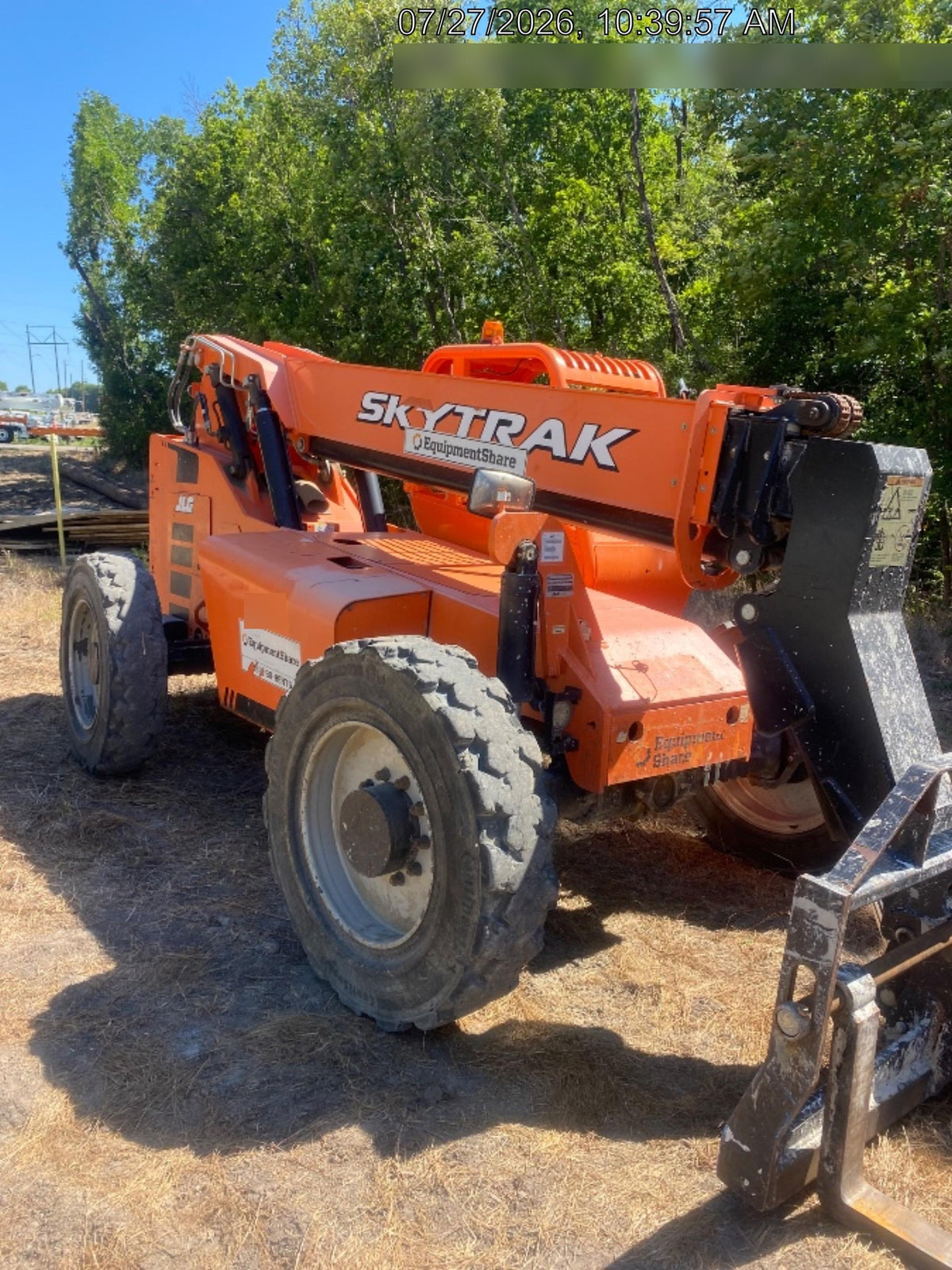 2019 Skytrak 6036 Canopy, Solid Tires, LED Work Lights, Beacon w/72" Carriage, 48" Pallet Forks