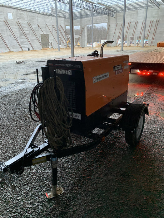 2021 Lincoln Electric Vantage 322 Vantage 322 Ready Pak 3 w/ Decals, ORANGE (includes trailer, cable rack, fender light kit) NO Telematics