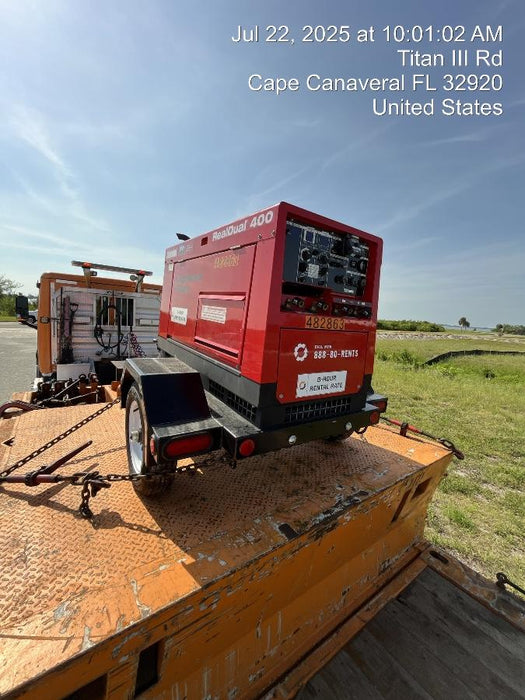 2024 Shindaiwa DGW400DML Kubota D902 Engine, 23 HP, Dual Op Welder, Wire, Arc, Droop Stick, Tig, and CC Stick Functionality, Simulphase, 3 Phase and 1 Phase Gen Output, Single Axle NB Trlr, Slr Trckl Chrg 12V 12W, Fire Ext, T3