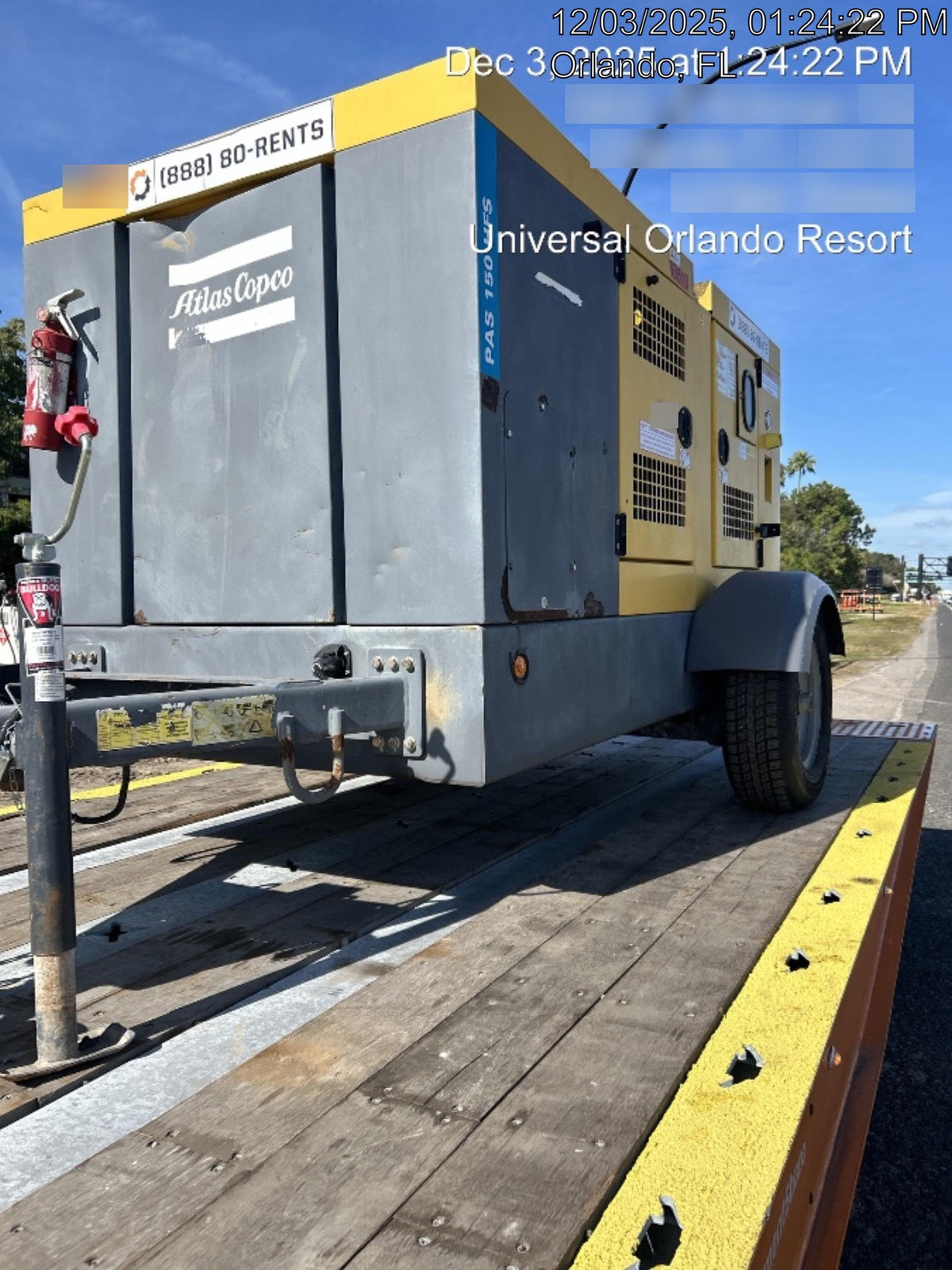 2020 ATLAS COPCO PAS 150 HF CS Enclosed