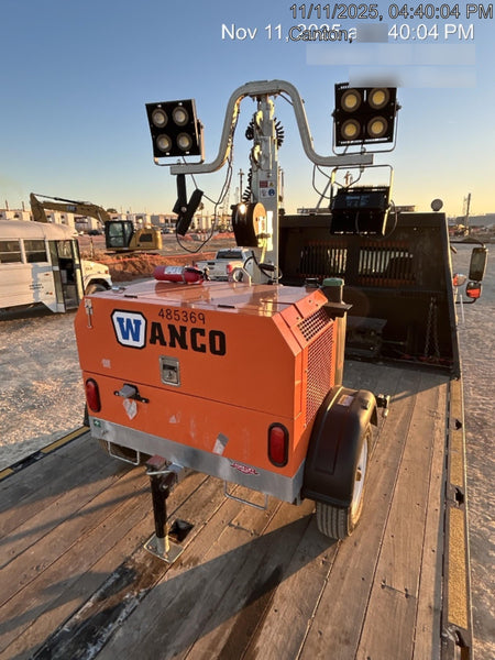 2025 Wanco WLTT-4MM4K Diesel, Mitsubishi L2E, 9.0HP @1800 rpm, Deep Sea Controller, Shore Power Plug, Auto Start, (4) 350W LED Floodlights, 4kW Generator, 60 Gal Fuel Tank, 2" Ball, T3