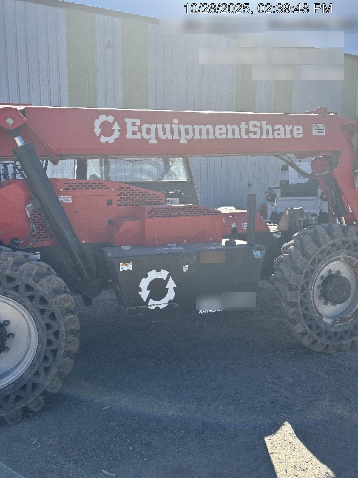 2019 Manitou MTA12042 120hp T4F, Cab/Heat/Air, Cab and Boom LED work lights, Auxiliary Hydraulics, Solid Tires, Amber strobe, Lift Hook 66" Carriage, 60" Forks