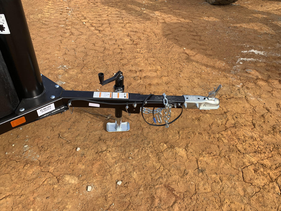 2022 Allmand NLV3GR (4) LED Light Fixture 350W, 23' Vertical Mast, 3kW Prime, Towable, Deep Sea L401, Leveling Jacks, Yanmar T4F 5.8hp