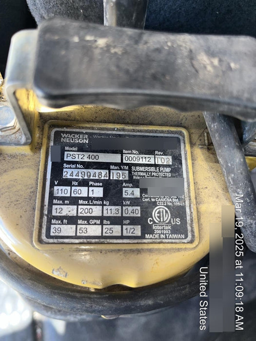 2020 WACKER NEUSON PST2