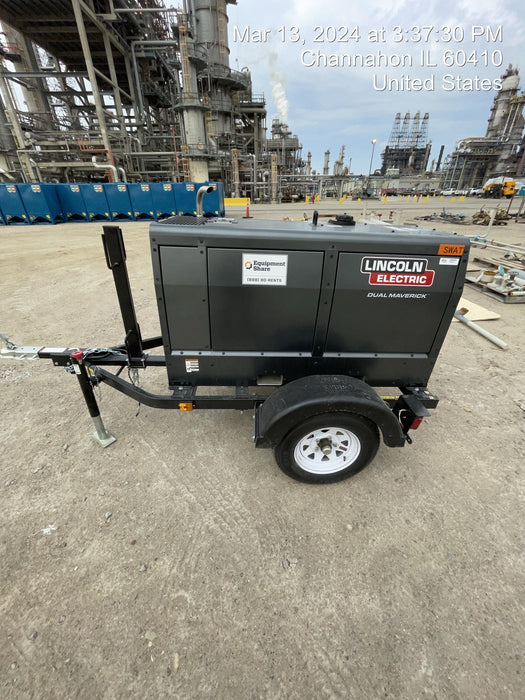 2024 Lincoln Electric Dual Maverick 200/200X Ready Pak 3, Includes Trailer, Cable Rack, Fender Light Kit K4382-1-RP3