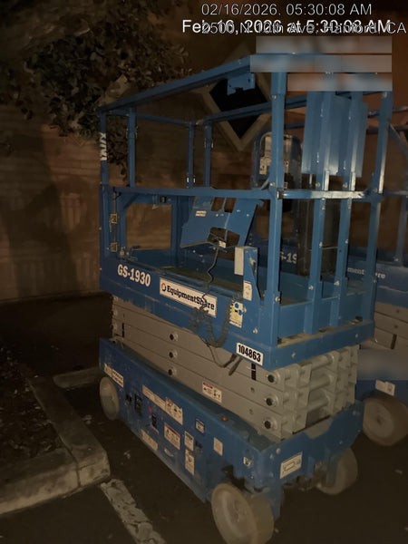 2020 Genie GS-1930 Solid Non Marking Tires, Beacon, Folding rails with half height swing gate, 800W Inverter