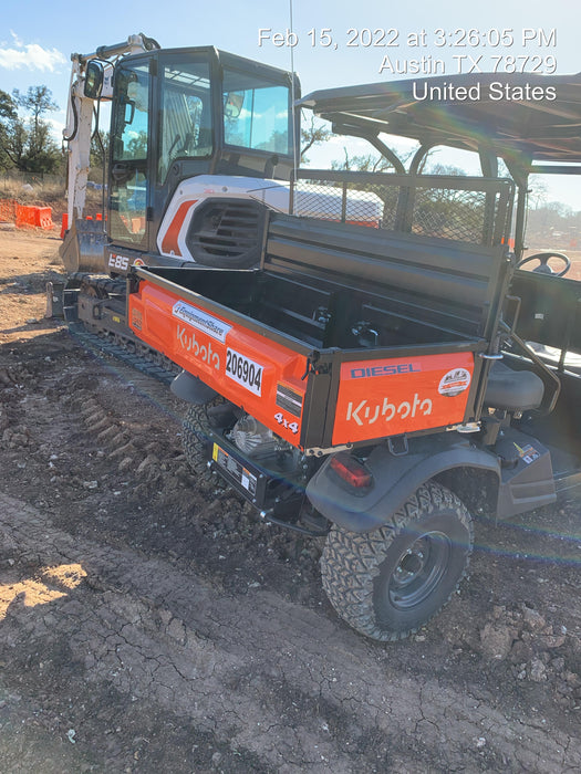 2022 Kubota RTV-X1140W-H Plastic Canopy, Windshield Acrylic Clear, LED Strobe Light, Wire Harness Kit, Back up Alarm