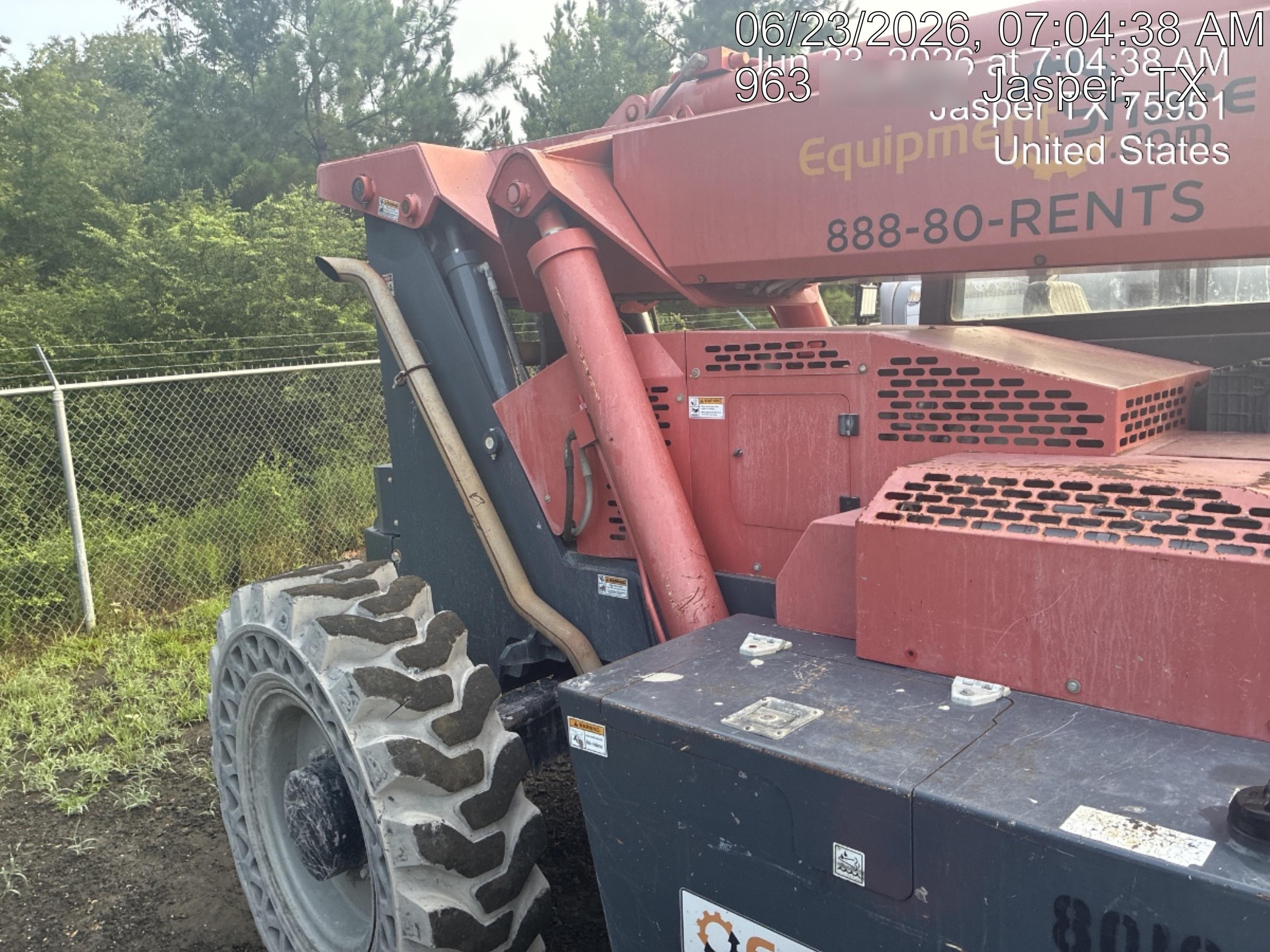 2018 Manitou MTA10055 Manitou MTA 10055 w/Cab/Heat/AC, Work Lights/Strobe, Aux Hyd, Solid Tires, Lift Hook, 66" Carriage, 60" Forks