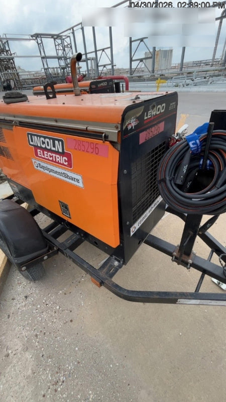 2022 Lincoln Electric LE400 Kubota V1505, Trlr, Cable Rack, Light Kit, ES Decals, T3